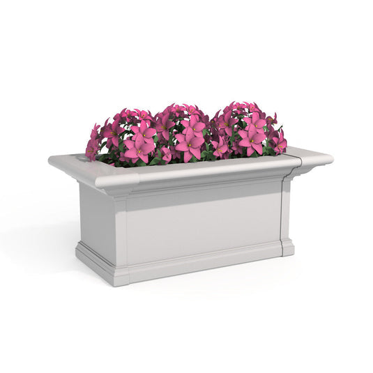 Yorkshire 2FT Window Box - White