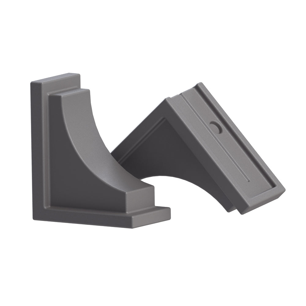 Nantucket Decorative Brackets - Graphite Grey (2pk)