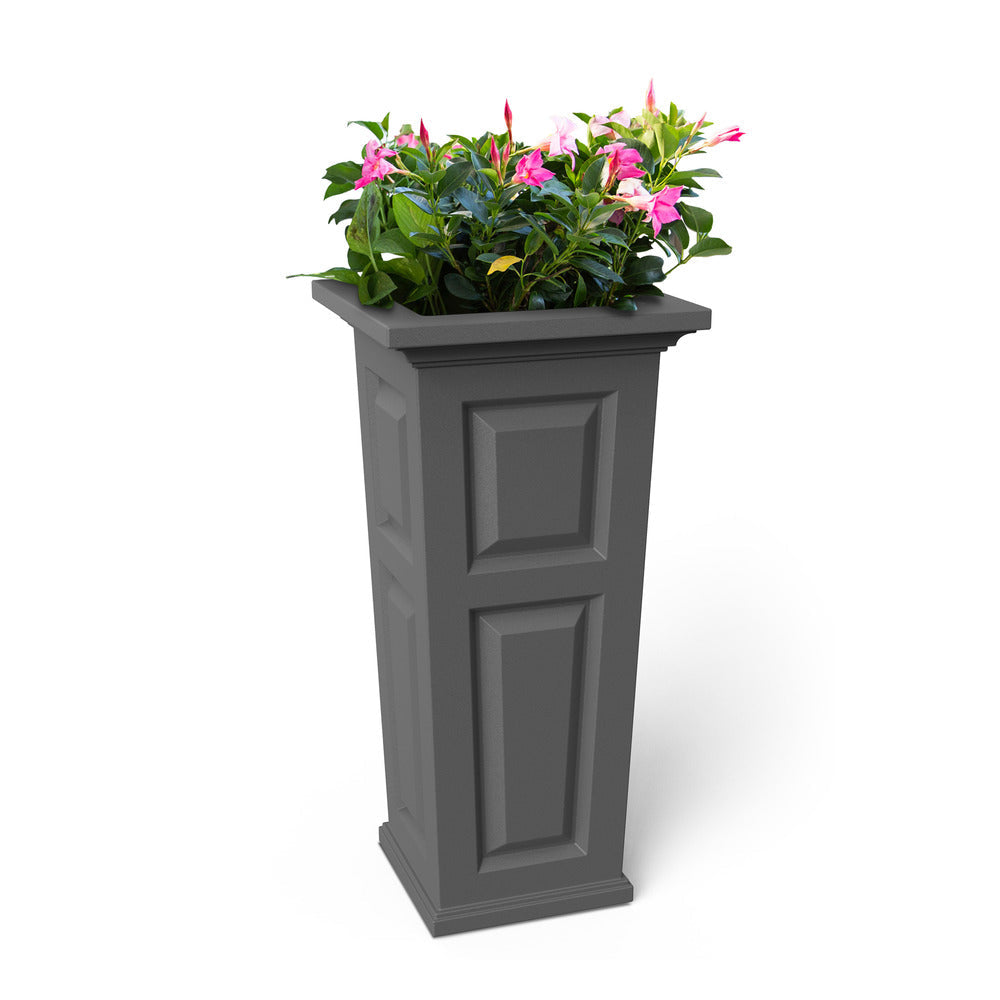 Nantucket 32" Tall Planter - Graphite Grey