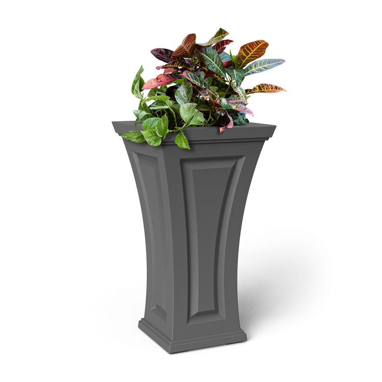 Cambridge 28" Tall Planter - Graphite Grey