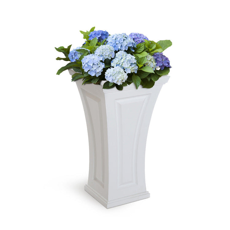 Cambridge 28" Tall Planter - White