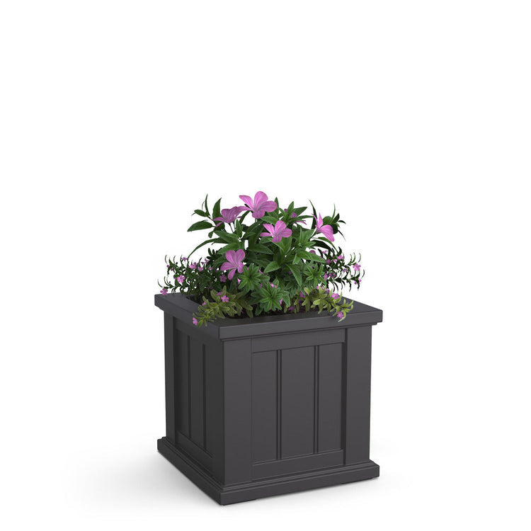 Cape Cod 14x14 Square Planter - Graphite Grey