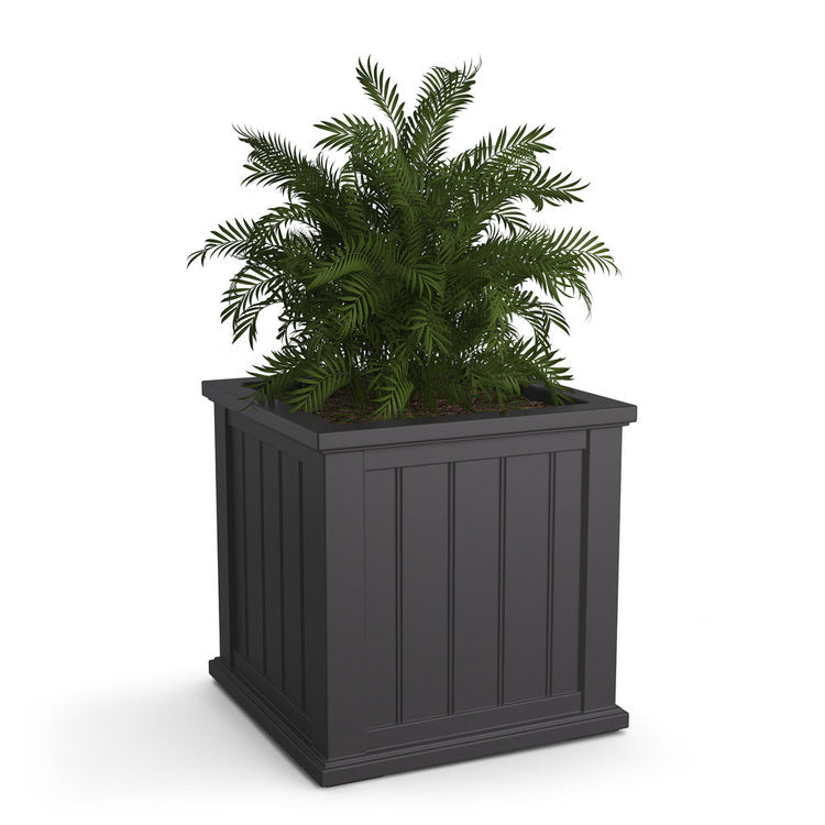 Cape Cod 20x20 Square Planter - Graphite Grey