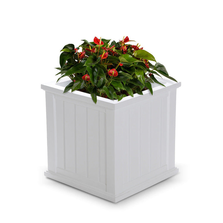 Cape Cod 20x20 Square Planter- White