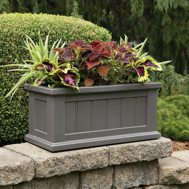 Cape Cod 24x11 Planter - Graphite Grey