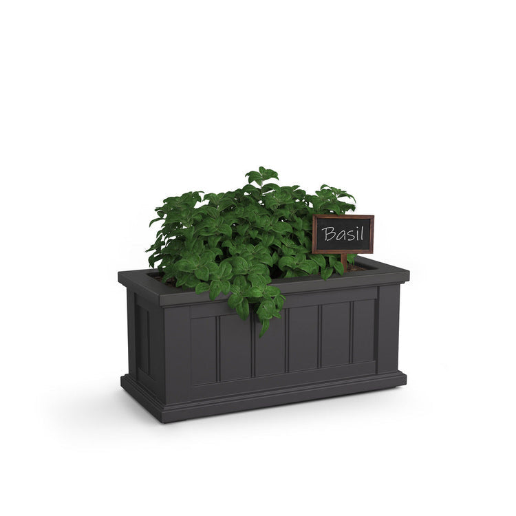 Cape Cod 24x11 Planter - Graphite Grey