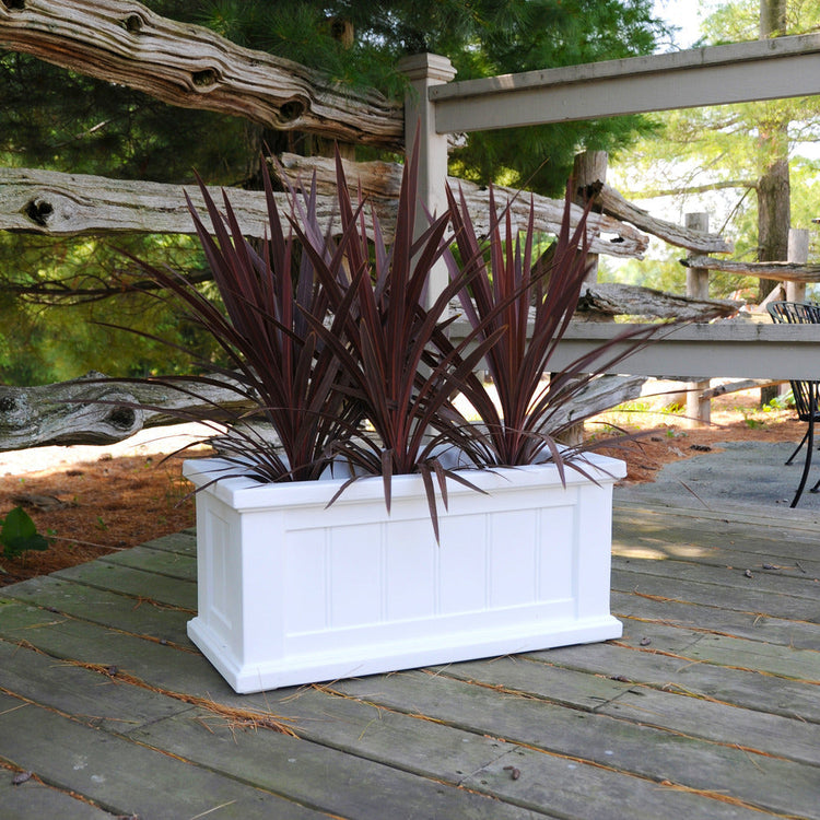 Cape Cod 24x11 Planter - White