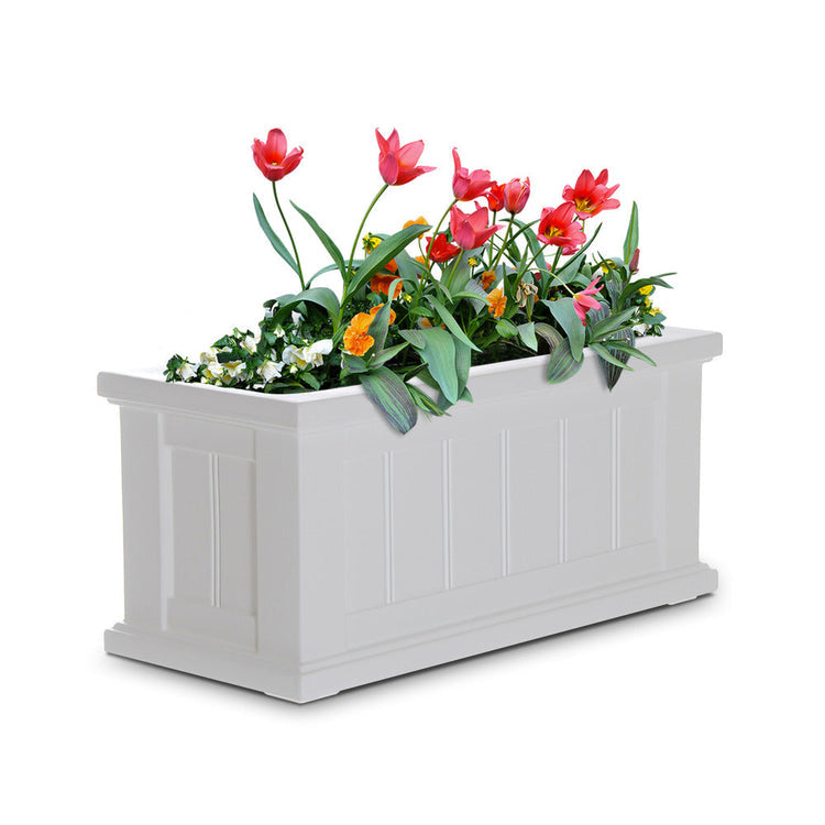 Cape Cod 24x11 Planter - White