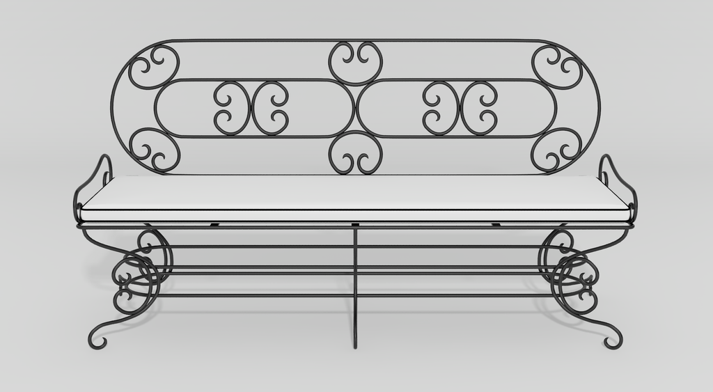 French Country Garden Bench