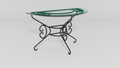 French Country Demilune Console Base