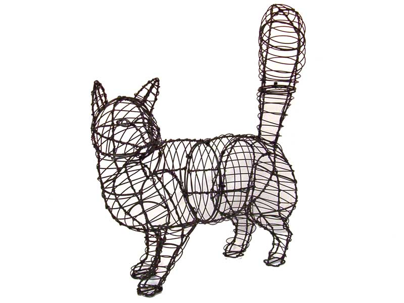18 Inch Cat Walking Garden Topiary Frame