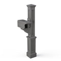 Rockport Single Mailbox Post - Graphite Gray