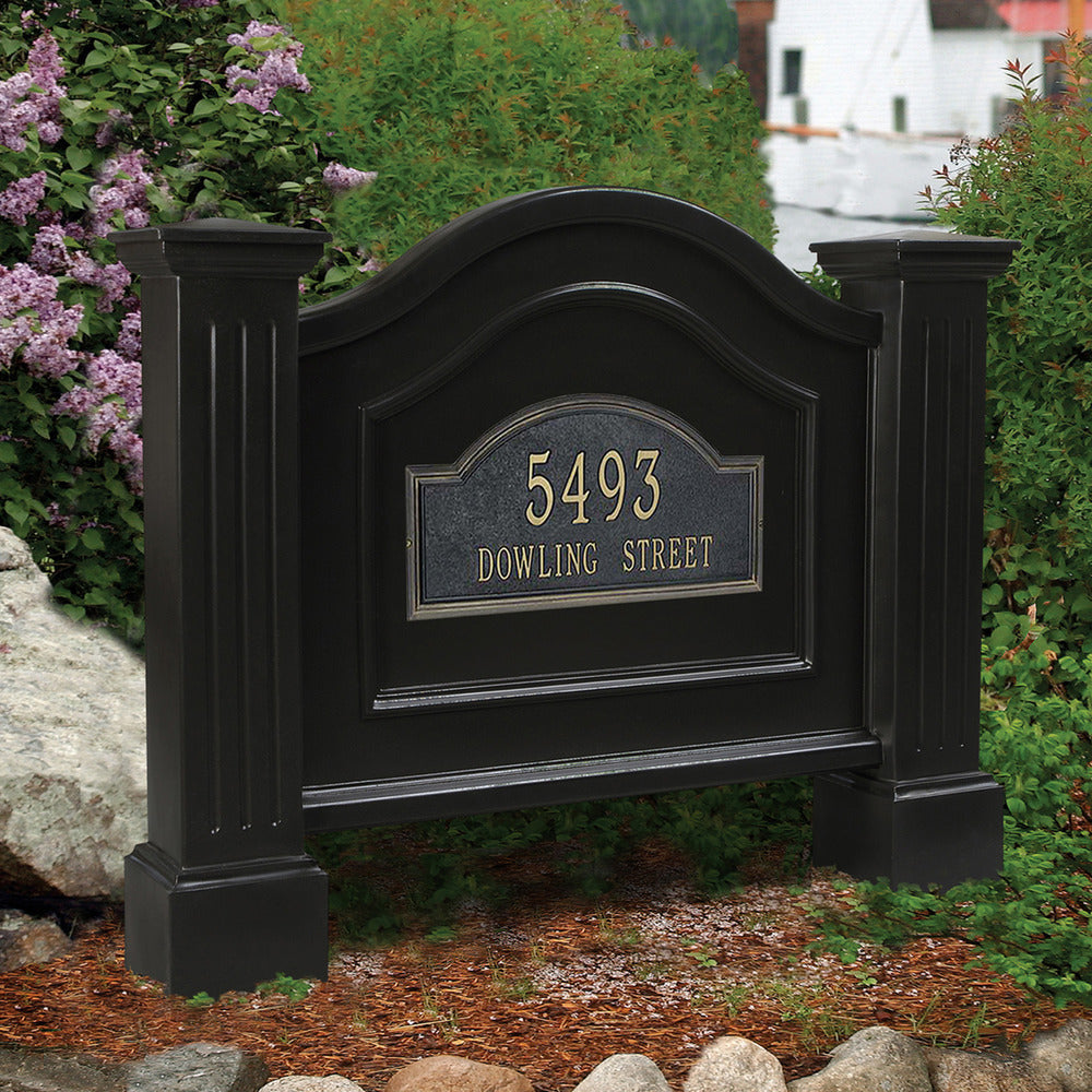 Nantucket Address Sign - Black