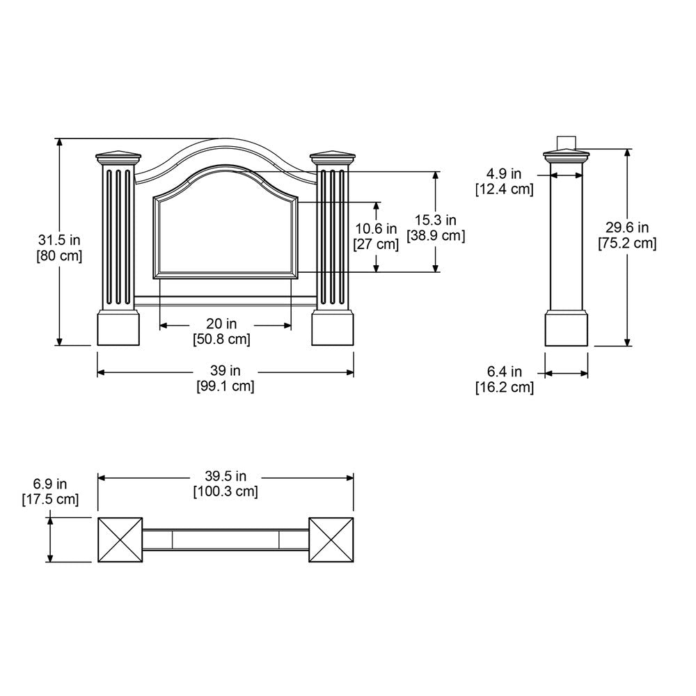 Nantucket Address Sign - White