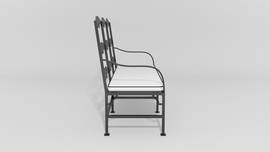 French Ladderback Bench