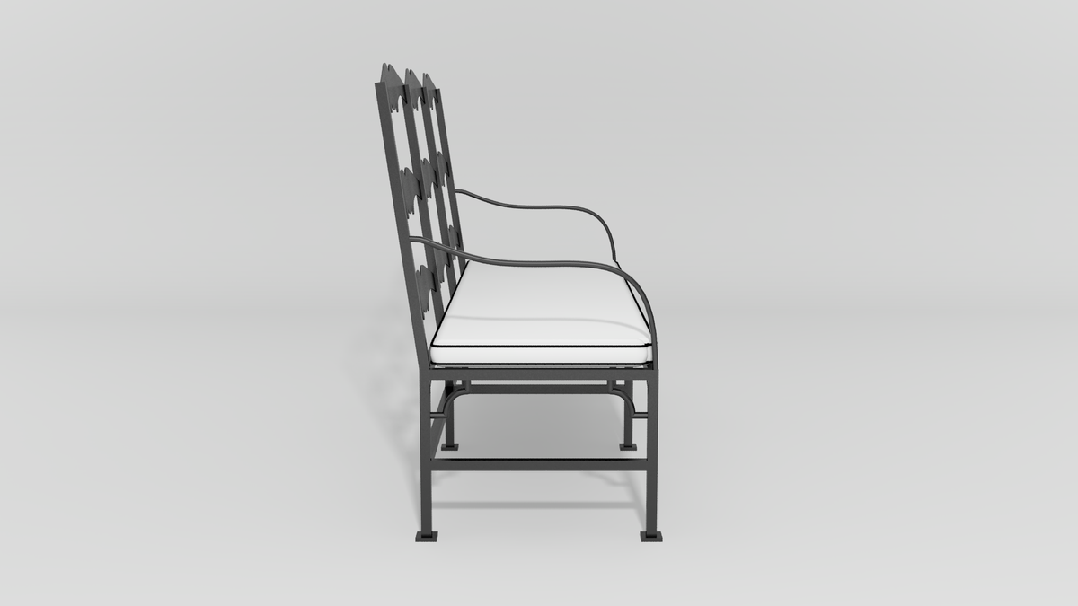 French Ladderback Bench
