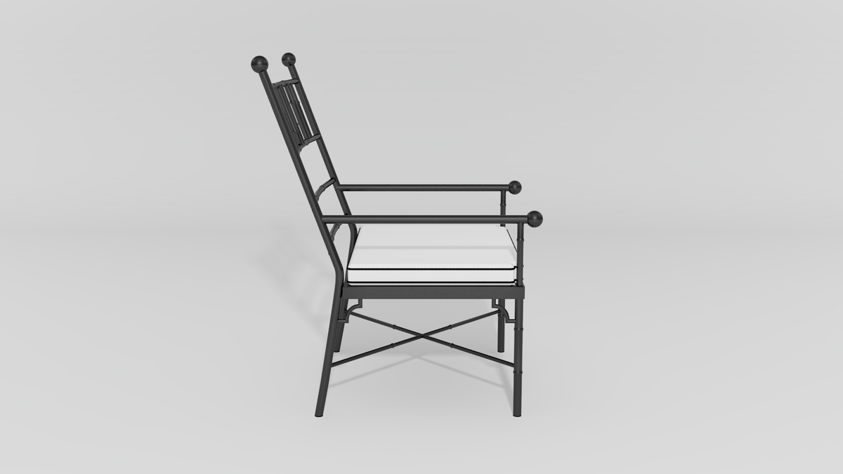 Faux Bamboo Club Chair