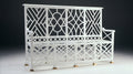Chippendale Starback Statement Bench, front view, black finish