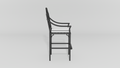 Chinese Chippendale Counter Stool with Arms