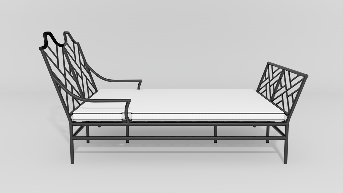 Chinese Chippendale Recamier