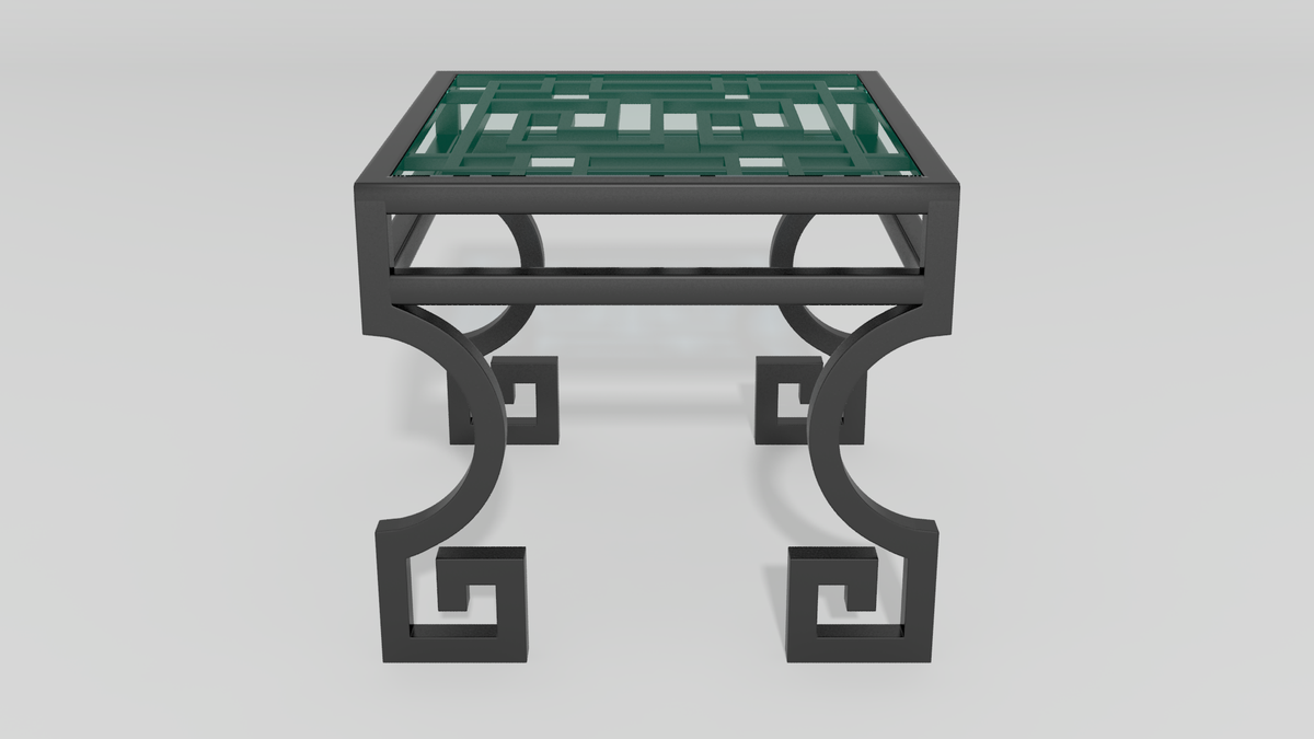 Greek Key Side Table Base