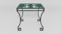 Greek Key Tea Table Base