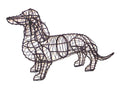 13 Inch Lit Dachshund Garden Topiary Frame