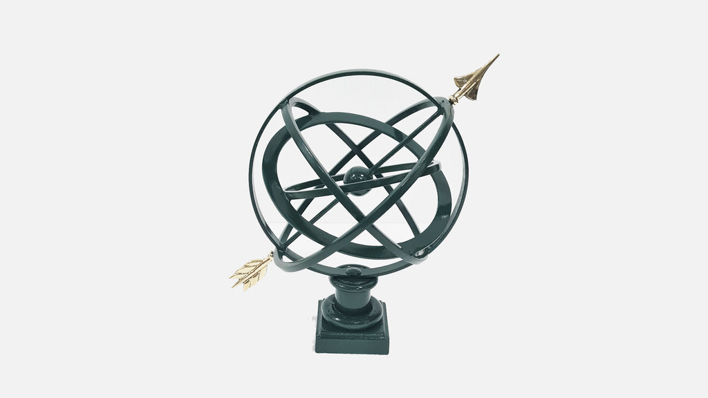 12" Table Armillary Sphere Garden Art