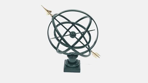 12" Table Armillary Sphere Garden Art
