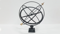 36" Statement Armillary Sphere with Fluted Base