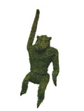 14 Inch Mossed Hanging Monkey Garden Topiary Frame