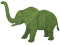 48 Inch Mossed Elephant Garden Topiary Frame