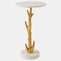 Pillar Coral Table - Gold Leaf