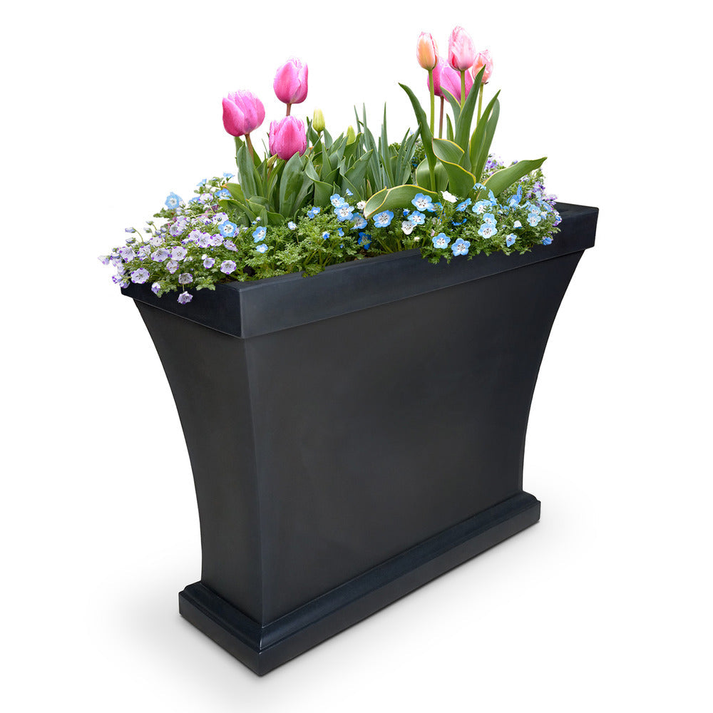 Bordeaux Trough Planter - Black