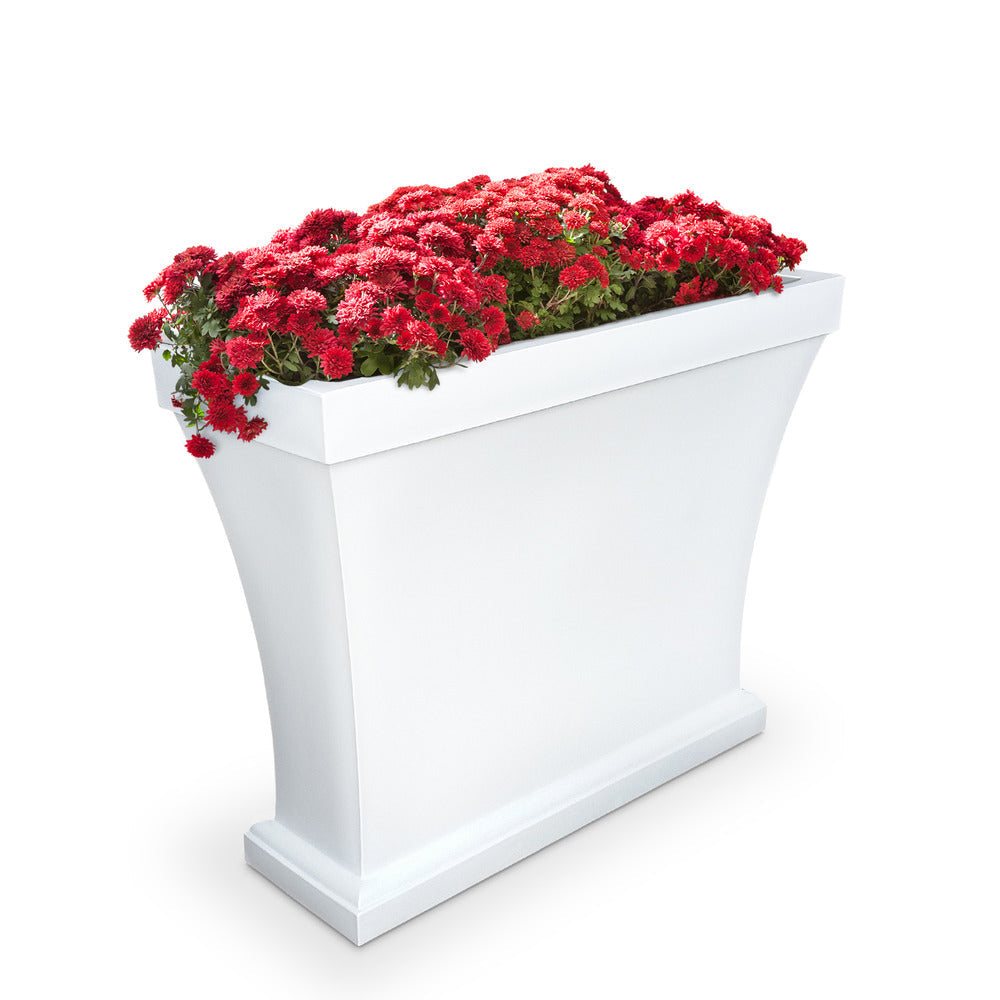 Bordeaux Trough Planter - White