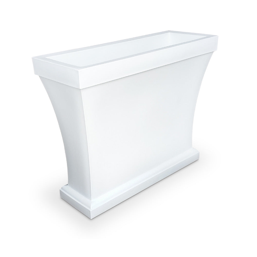 Bordeaux Trough Planter - White
