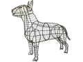 27 Inch Bull Terrier Garden Topiary Frame