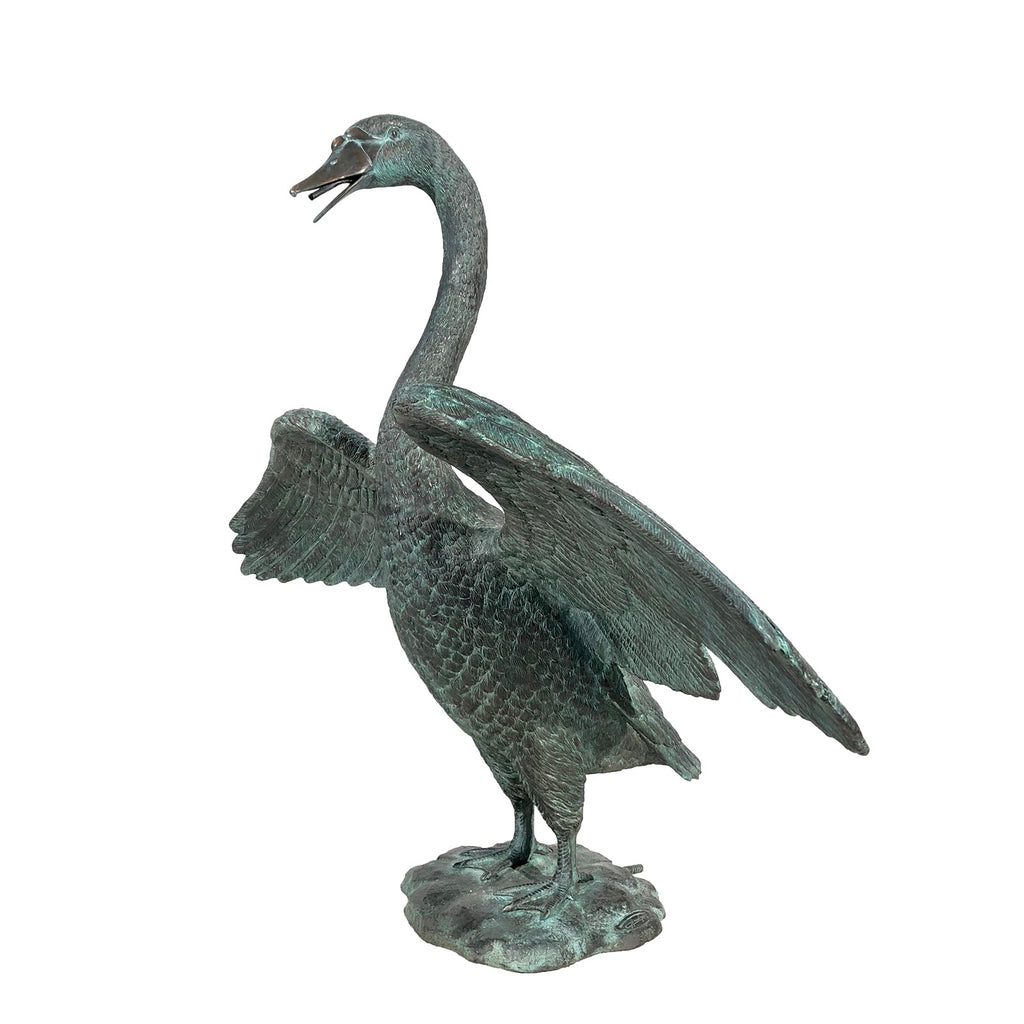 Swan Fountain Bronze Statue – view 3