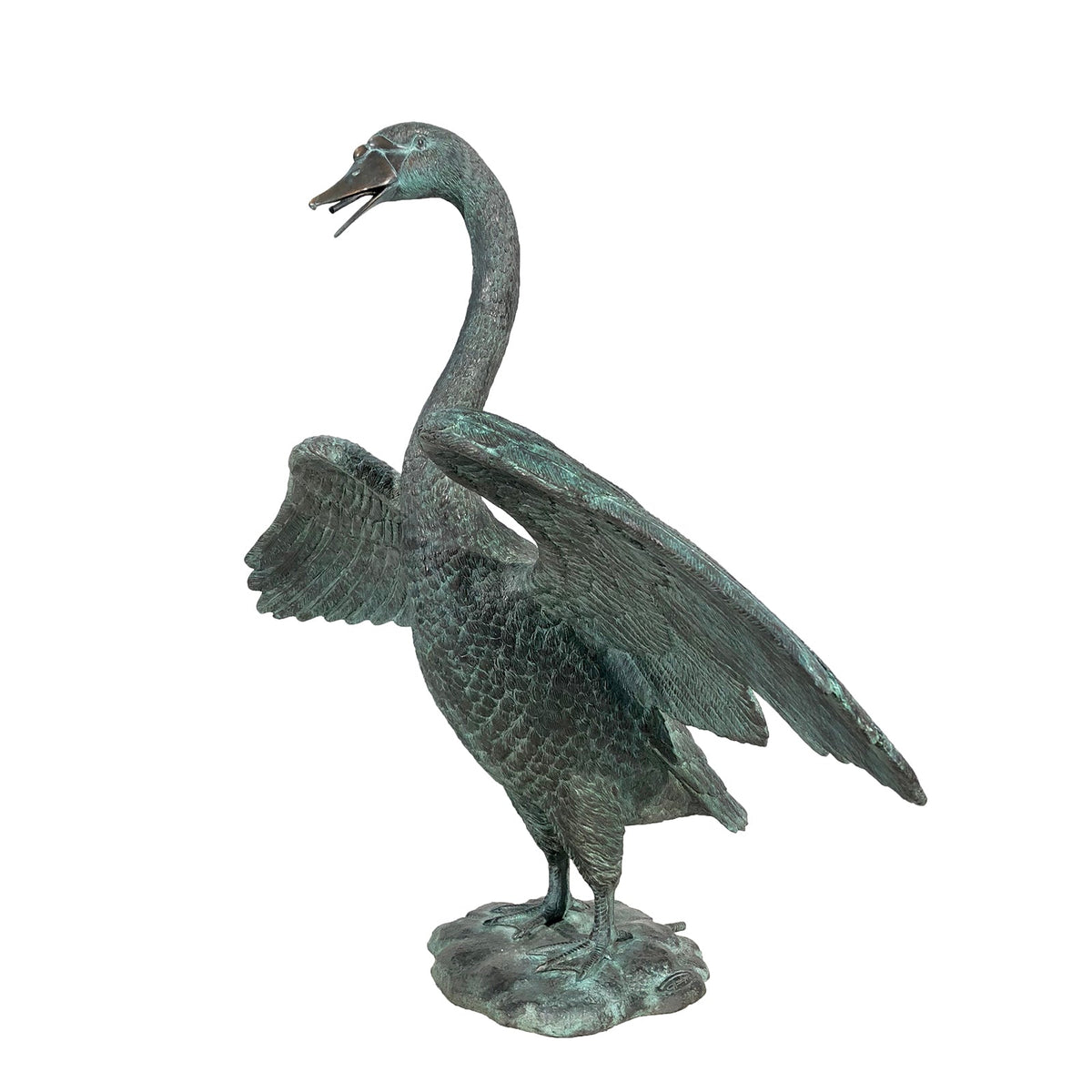 Swan Fountain Bronze Statue – view 3