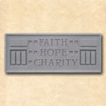 Frank Lloyd Wright Larkin Plaque: Faith, Hope, Charity