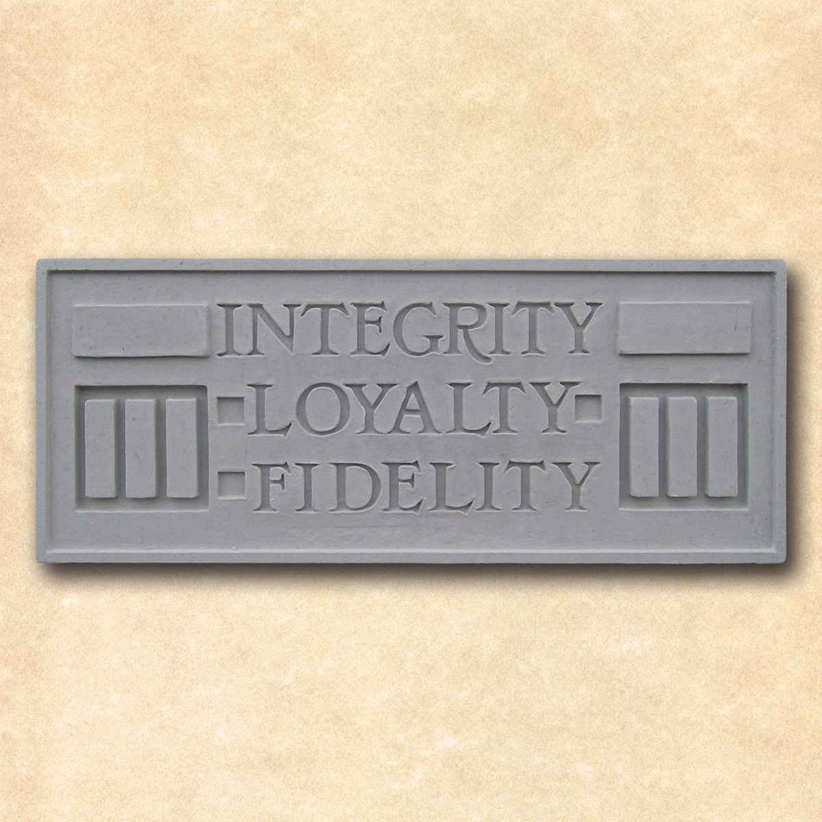 Frank Lloyd Wright Larkin Plaque: Integrity, Loyalty, Fidelity