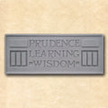 Frank Lloyd Wright Larkin Plaque: Prudence, Learning, Wisdom