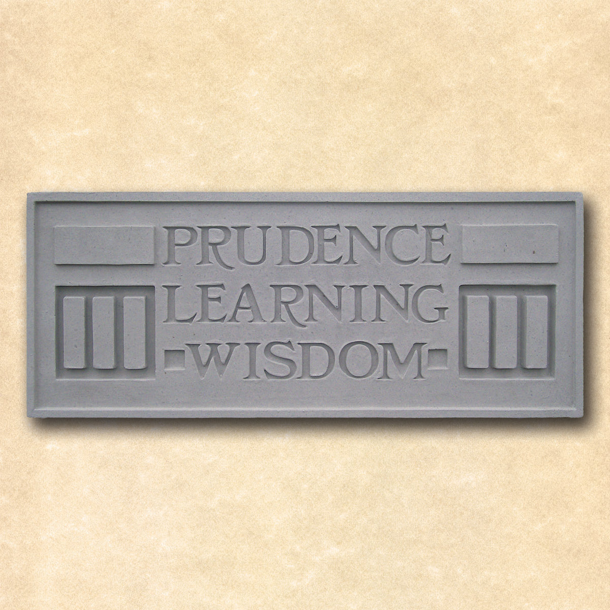 Frank Lloyd Wright Larkin Plaque: Prudence, Learning, Wisdom