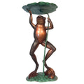 Lily Pad Frog Fountain Bronze Statue – view 1