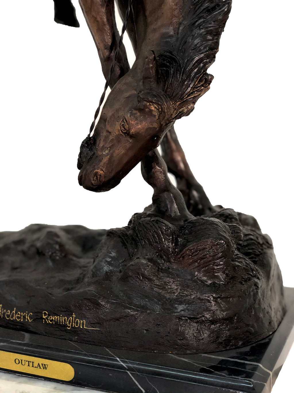 Remington Outlaw Table-top Bronze Statue – view 6