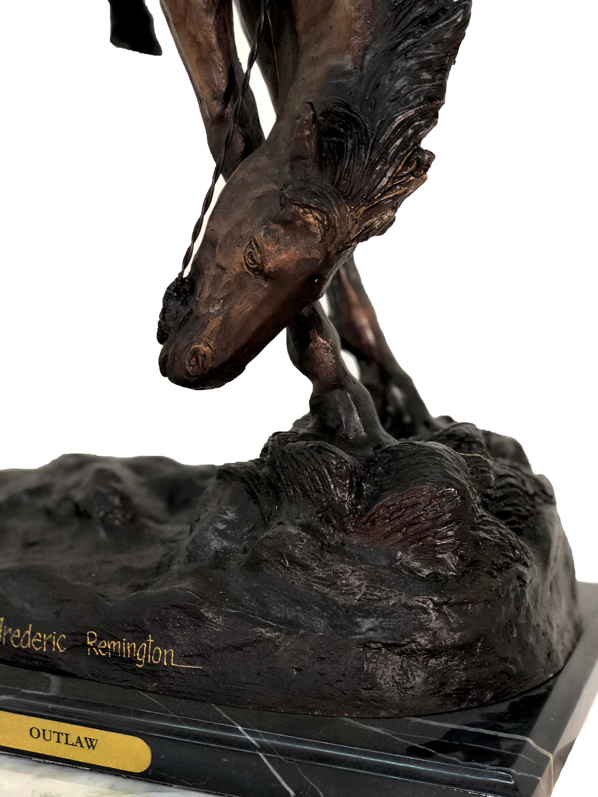 Remington Outlaw Table-top Bronze Statue – view 6
