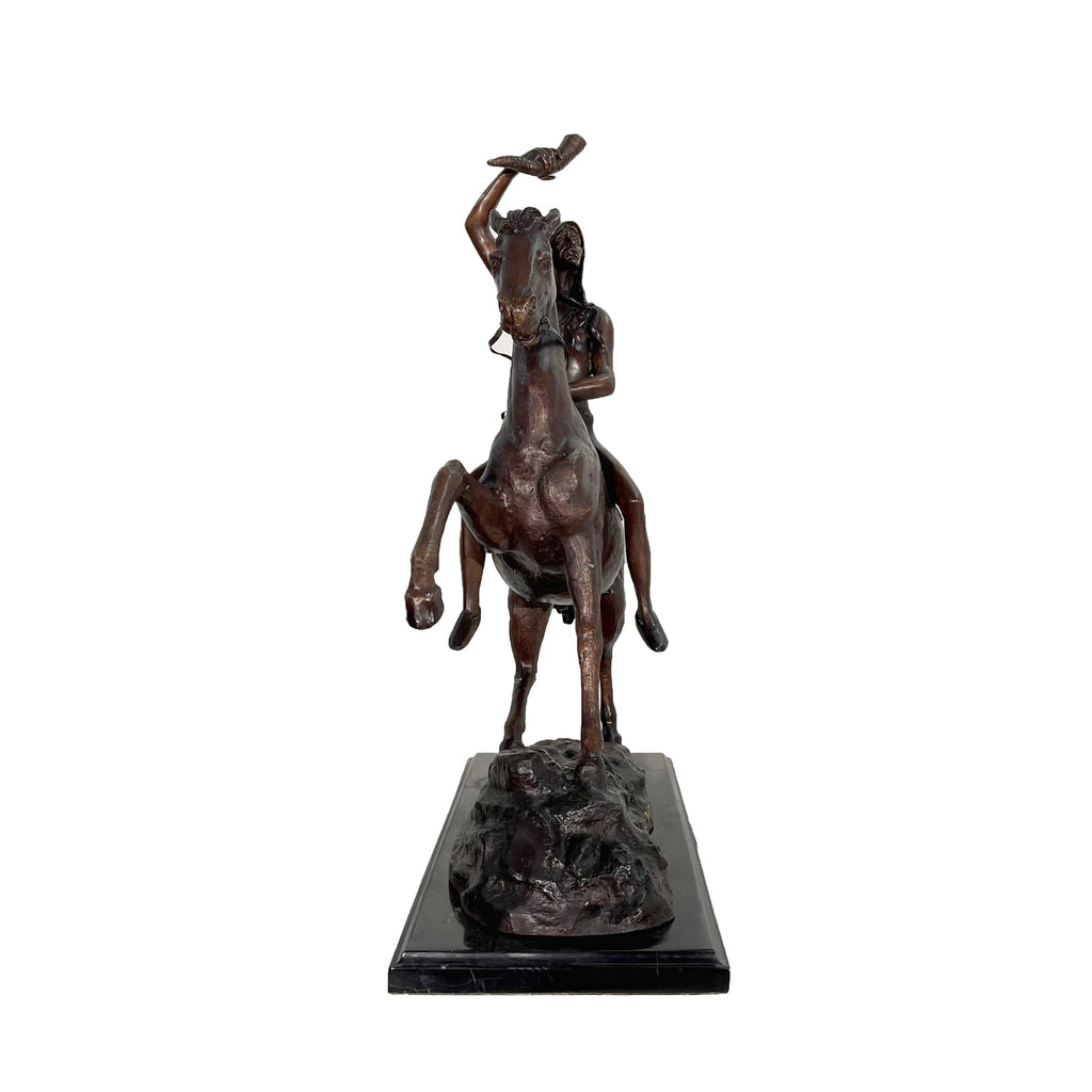Remington 'Scalp' Table-Top Bronze Statue – view 2
