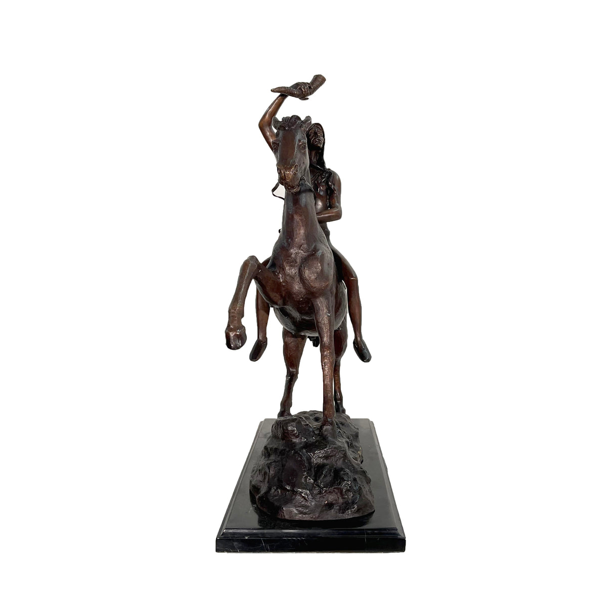 Remington 'Scalp' Table-Top Bronze Statue – view 2