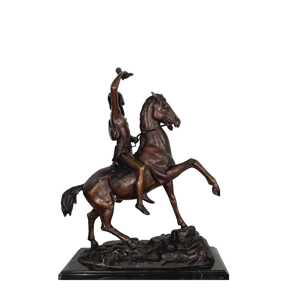 Remington 'Scalp' Table-Top Bronze Statue – view 3