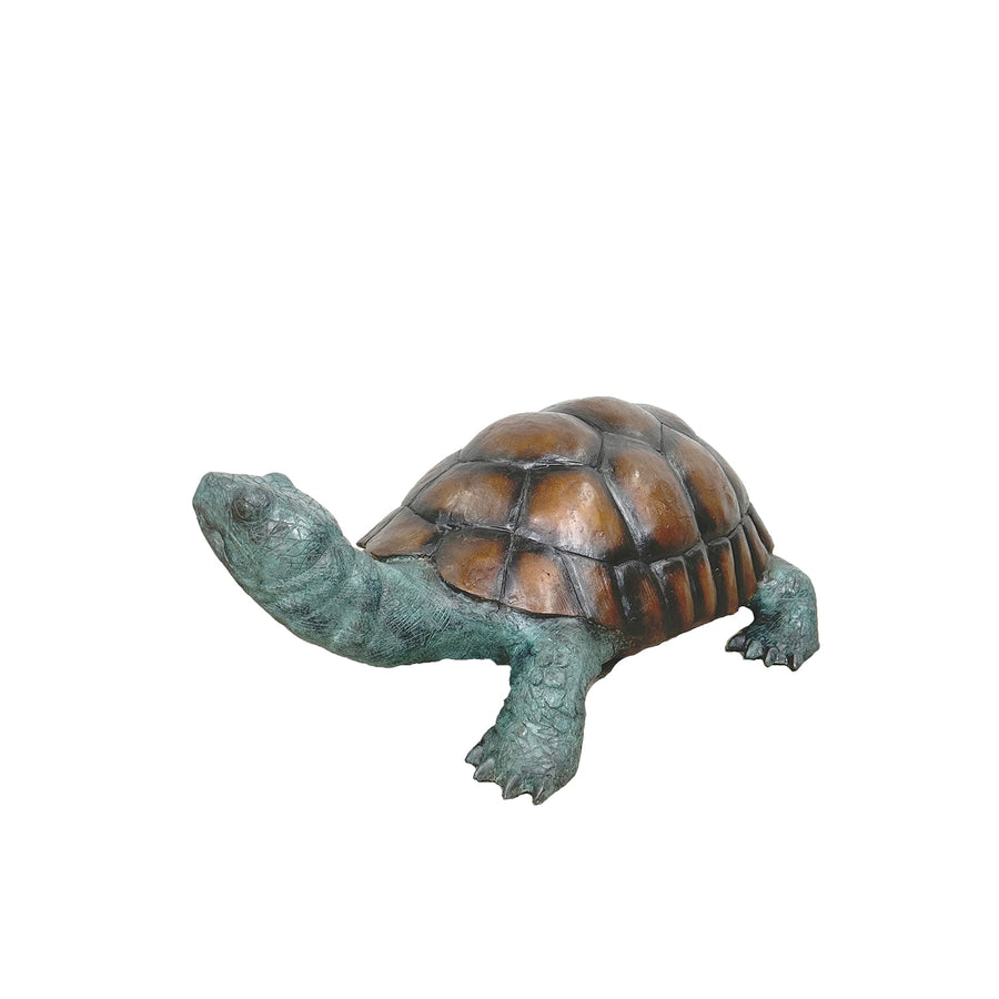 Small Turtle Fountain Bronze Statue – view 1